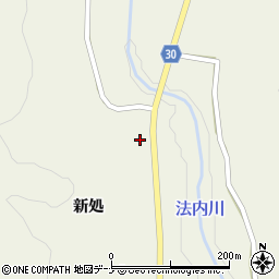 秋田県由利本荘市東由利法内新処7周辺の地図