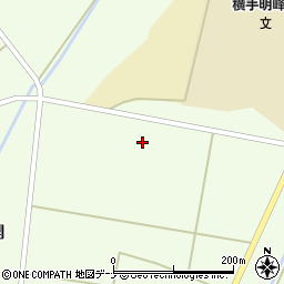 秋田県横手市雄物川町薄井家後周辺の地図