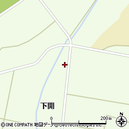 秋田県横手市雄物川町薄井下開362周辺の地図
