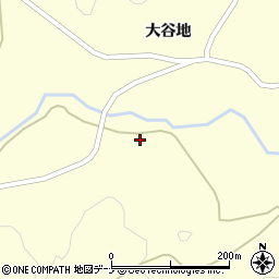 秋田県由利本荘市東由利宿大谷地周辺の地図