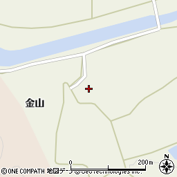 秋田県由利本荘市柳生金山14周辺の地図