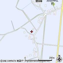 秋田県由利本荘市西目町沼田敷森90周辺の地図