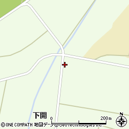 秋田県横手市雄物川町薄井下開369周辺の地図