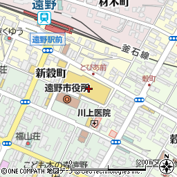 お宝倉庫遠野店周辺の地図