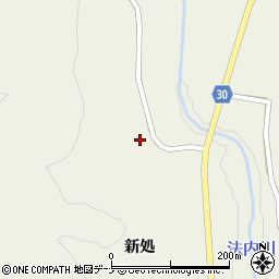 秋田県由利本荘市東由利法内指平周辺の地図