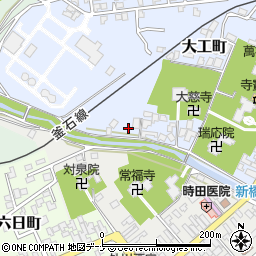 来内川周辺の地図