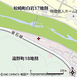 三菱レンタカー遠野営業所周辺の地図
