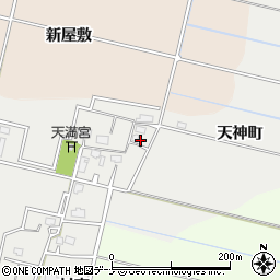 秋田県横手市上八丁天神町周辺の地図