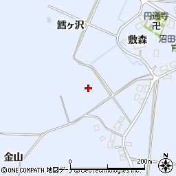 秋田県由利本荘市西目町沼田周辺の地図