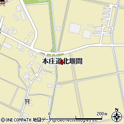 秋田県横手市大雄（本庄道北堰間）周辺の地図