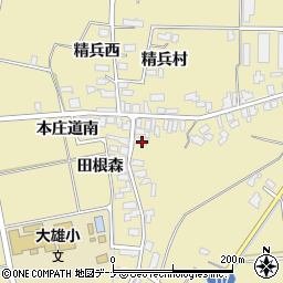 秋田県横手市大雄上田村東11周辺の地図