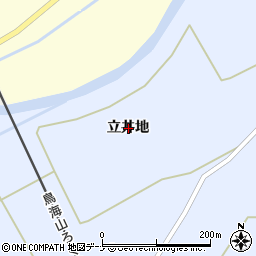 秋田県由利本荘市東鮎川立井地周辺の地図