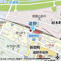 遠野警察署遠野駅前交番周辺の地図