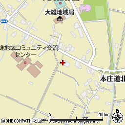 秋田ふるさと農業協同組合　大雄総合支店大雄金融共済課周辺の地図