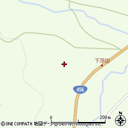 岩手県花巻市東和町下浮田２区周辺の地図