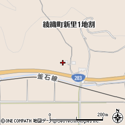 岩手県遠野市綾織町新里１地割43周辺の地図