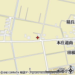秋田県横手市大雄精兵西2周辺の地図