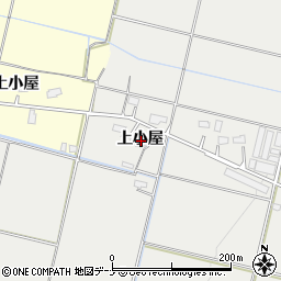 秋田県横手市上八丁上小屋周辺の地図
