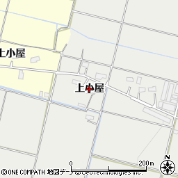 秋田県横手市上八丁（上小屋）周辺の地図