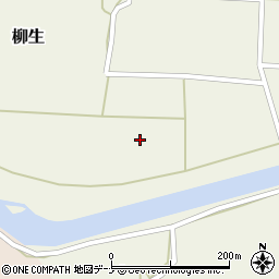 秋田県由利本荘市柳生高畑周辺の地図