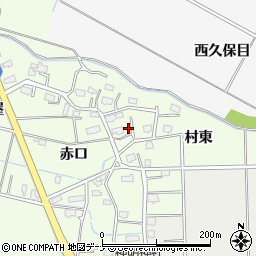 秋田県横手市静町村東周辺の地図