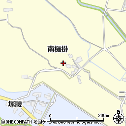 秋田県横手市下八丁南樋掛周辺の地図