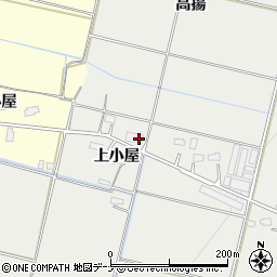 秋田県横手市上八丁高揚周辺の地図
