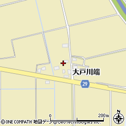 秋田県横手市大雄（潤井谷地）周辺の地図