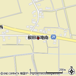 〒013-0318 秋田県横手市大雄根田谷地南の地図