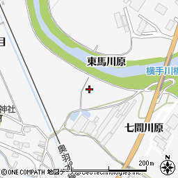 秋田県横手市睦成周辺の地図