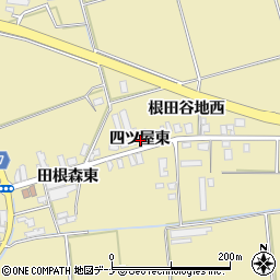 秋田県横手市大雄四ツ屋東周辺の地図