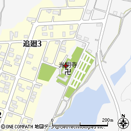 秋田県横手市睦成追回周辺の地図