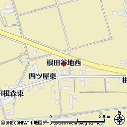秋田県横手市大雄（根田谷地西）周辺の地図