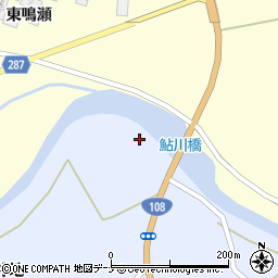 鮎川橋周辺の地図