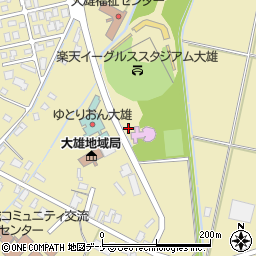 秋田県横手市大雄本庄道下周辺の地図