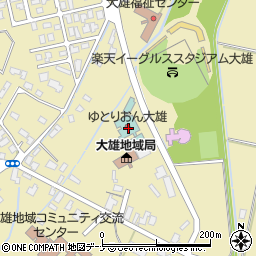 秋田県横手市大雄三村東周辺の地図