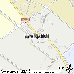 岩手県花巻市南笹間第３地割周辺の地図