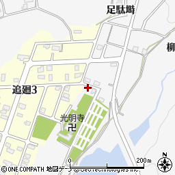 秋田県横手市睦成大沢周辺の地図