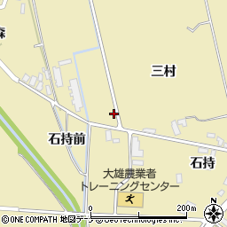 秋田県横手市大雄石持下周辺の地図