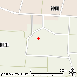 秋田県由利本荘市柳生柳生周辺の地図