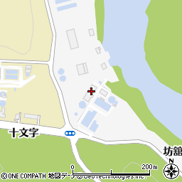 北上市役所　下水道終末処理場周辺の地図