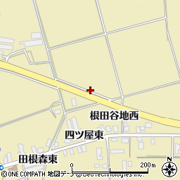 秋田県横手市大雄周辺の地図