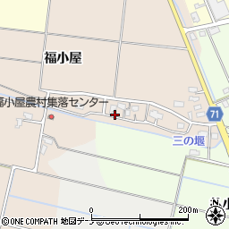秋田県横手市杉目福小屋周辺の地図