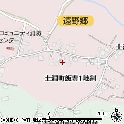 岩手県遠野市土淵町飯豊１地割28周辺の地図