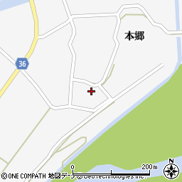 秋田県横手市大森町本郷45周辺の地図