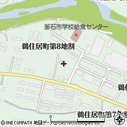 岩手県釜石市鵜住居町第８地割周辺の地図