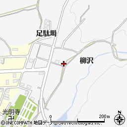 秋田県横手市睦成柳沢周辺の地図