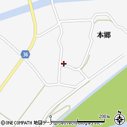 秋田県横手市大森町本郷26周辺の地図