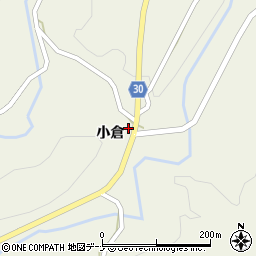 秋田県由利本荘市東由利法内小倉周辺の地図