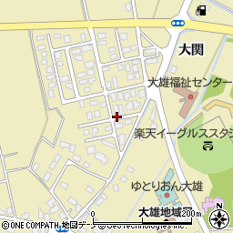 秋田県横手市大雄（三村）周辺の地図